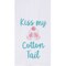 "Kiss My Cotton Tail" Easter Bunny Rabbits Embroidered Cotton Flour Sack Kitchen Dishtowel